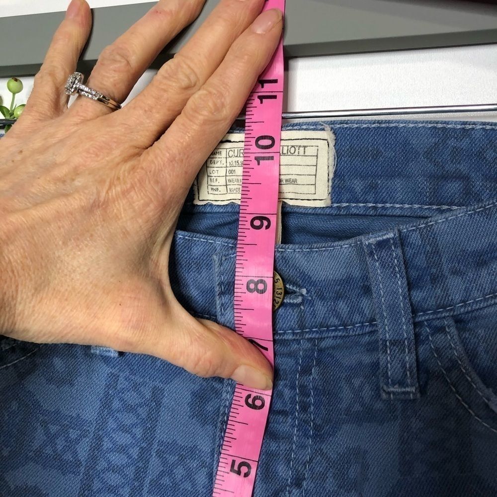 Current Elliot The Stiletto Navy Bandana Jeans - Picture 8 of 12